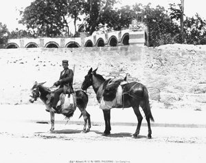 W Campiere, Palermo, ok. 1920 r. autorstwa Italian Photographer