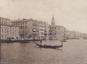 Grand Canal, Hotele (zdjęcie czarno-białe) autorstwa Italian Photographer