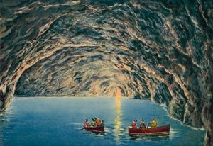 Capri: Grotta Azzurra (kolorowe zdjęcie) autorstwa Italian Photographer