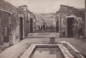 Casa Del Poeta Tragico, Dom Poety Tragicznego (zdjęcie czarno-białe) autorstwa Italian Photographer