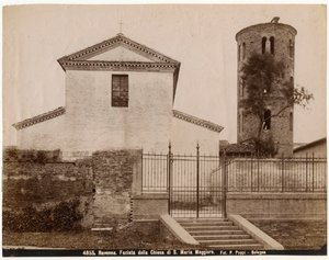 Kościół NMP Major, Rawenna, Emilia-Romania, Włochy, fot. Pietro Poppi, Bolonia, ok. 1900 autorstwa Italian Photographer