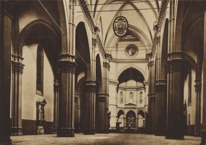 Firenze / Florencja: Wnętrze Duomo (zdjęcie czarno-białe) autorstwa Italian Photographer