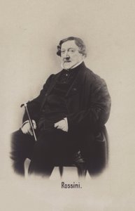 Gioachino Rossini, włoski kompozytor autorstwa Italian Photographer