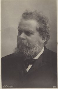 Giosue Carducci (1835-1907), włoski poeta, laureat Nagrody Nobla autorstwa Italian Photographer