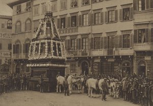 Wielka Sobota, Florencja (zdjęcie czarno-białe) autorstwa Italian Photographer