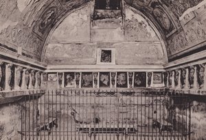 Interno Dei Bagni Del Foro, Wnętrze Łaźni Forum (zdjęcie czarno-białe) autorstwa Italian Photographer