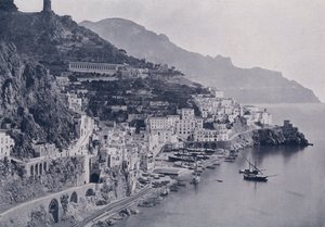 Włochy: Amalfi (zdjęcie czarno-białe) autorstwa Italian Photographer