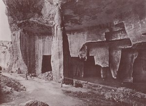 Włochy: Syrakuzy, Latomia del Paradiso (zdjęcie czarno-białe) autorstwa Italian Photographer