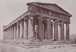 Włochy: Świątynia Concordia, Agrigento (zdjęcie czarno-białe) autorstwa Italian Photographer