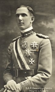 Król Włoch Umberto II autorstwa Italian Photographer