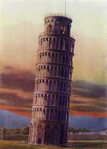 Krzywa Wieża w Pizie, Włochy (zdjęcie kolorowe) autorstwa Italian Photographer