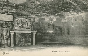 Więzienie Mamertyńskie, Rzym (czarno-białe zdjęcie) autorstwa Italian Photographer