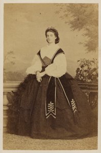 Maria Sophie z Bawarii, królowa małżonka Franciszka II, król Obojga Sycylii (zdjęcie czarno-białe)