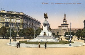 Mediolan, Włochy, Foro Bonaparte, Palazzo Dell Eden autorstwa Italian Photographer
