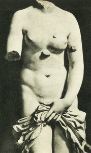 Muzeum, Wenus Syrakuzańska, III w. p.n.e. Credesis (zdjęcie czarno-białe) autorstwa Italian Photographer