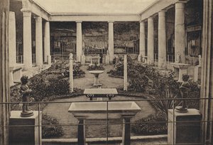 Neapol: Pompeje, Casa Dei Vetti (zdjęcie czarno-białe) autorstwa Italian Photographer