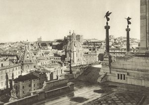 Panorama z pomnika Wiktora Emanuela autorstwa Italian Photographer