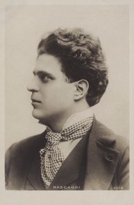 Pietro Mascagni, włoski kompozytor autorstwa Italian Photographer