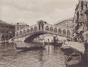 Most Rialto (zdjęcie czarno-białe) autorstwa Italian Photographer