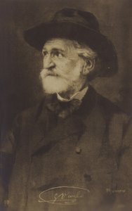 Portret Giuseppe Verdiego autorstwa Italian Photographer