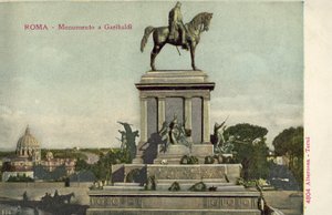 Rzym, Włochy, pomnik Garibaldiego autorstwa Italian Photographer