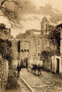 San Remo, Porta S Giuseppe (zdjęcie czarno-białe) autorstwa Italian Photographer