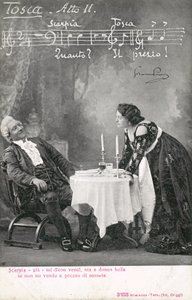 Scena z Toski (zdjęcie czarno-białe) autorstwa Italian Photographer