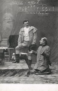 Scena z Toski (zdjęcie czarno-białe) autorstwa Italian Photographer