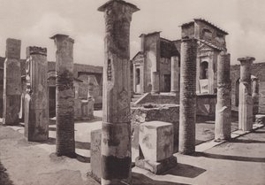 Tempio Di Iside, Świątynia Izydy (zdjęcie czarno-białe) autorstwa Italian Photographer