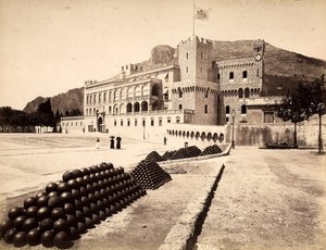 Pałac Książęcy w Monte Carlo, w Księstwie Monako autorstwa Italian Photographer