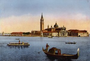 Venezia / Wenecja: Isola S Giorgio (kolorowe zdjęcie) autorstwa Italian Photographer