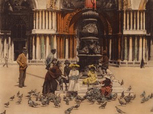 Wenecja: Piccioni (zdjęcie kolorowe) autorstwa Italian Photographer