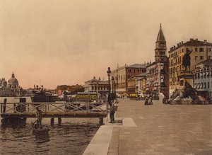 Venezia / Wenecja: Riva degli Schiavoni (kolorowe zdjęcie) autorstwa Italian Photographer