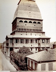 Widok kreta Antonellia w Turynie, ok. 1878 r. autorstwa Italian Photographer