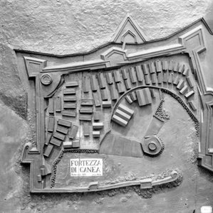 Mapa reliefowa Twierdzy Canea na Krecie w 1608 r.