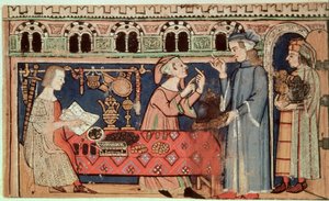 Dodaj 27695 f.7v lombard, z traktatu o imadłach (welum) autorstwa Italian School