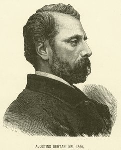 Agostino Bertani w 1860 r. (grafika) autorstwa Italian School