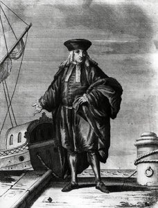 Admirał z Arsenału Weneckiego (rycina) (zdjęcie czarno-białe) autorstwa Italian School