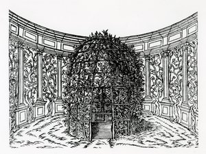 Arbour, z Hypnerotomachia Poliphili, przypisywana Francesco Colonnie (ok. 1432-1527), opublikowana w 1499 autorstwa Italian School