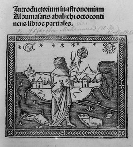 Obserwacja gwiazd przez astronomów, z Introducttorium in astronomiam, opublikowane w Wenecji 1506 autorstwa Italian School