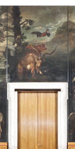 Zwierzęta, Mit Orfeusza, detal autorstwa Italian School