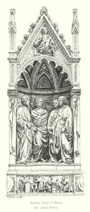 Antonio Nanni di Banco, Czterej święci (rycina) autorstwa Italian School