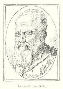 Antonio da San Gallo (grafika) autorstwa Italian School