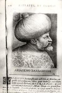 Ariadeno Barbarossa (ok.1465-1546) (rycina) (zdjęcie czarno-białe) autorstwa Italian School