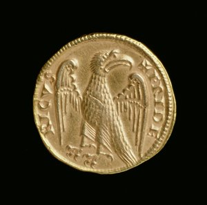 Augustalis Fryderyka II (1198-1250), Królestwo Sycylii i południowych Włoch, mennica w Mesynie, 1231-50 (rewers) (złoto) (awers patrz 168052) autorstwa Italian School