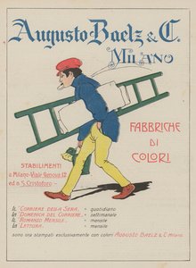 Augusto Baelz  C (litografia kolorowa) autorstwa Italian School