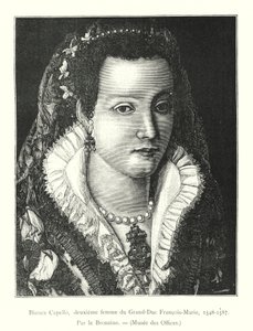 Bianca Capello, druga żona wielkiego księcia Francois-Marie autorstwa Italian School