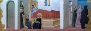 Narodziny Dziewicy przez mistrza Colonna Predella autorstwa Italian School