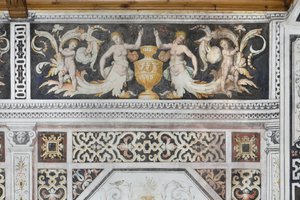 Pokój Carducci, detal (świeży) autorstwa Italian School
