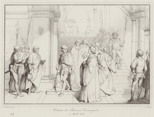 Schwytanie Francesco Carmagnoli autorstwa Italian School